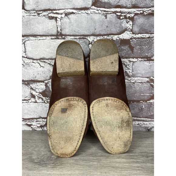 Giorgio Armani Brown Suede Loafers Leather Sole Driving Shoes Women’s 36EU/6M US - Picture 7 of 16